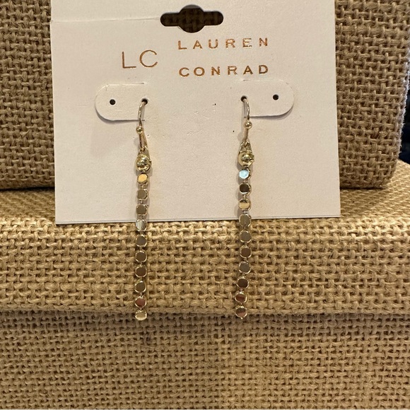 NWT 2 pairs Earrings gold tone dangles - Erica Lyons & Lauren Conrad - Picture 8 of 10